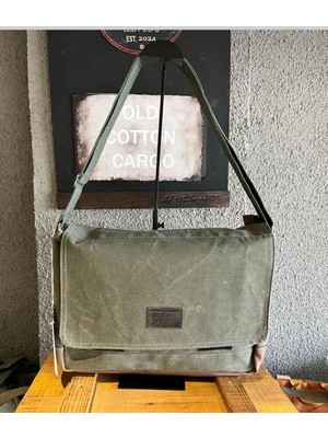 Old Cotton Cargo Laptop Çantası 7171 5 Boıse Computer Bag W32 H 40 D 10