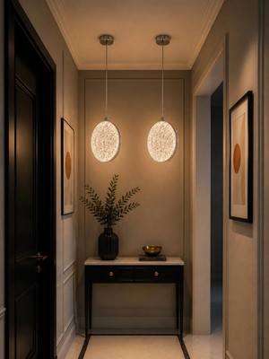 Modavize Lilyum Modern Tasarım 2 Adet Krom 3 Renk (Sarı Günışığı ve Beyaz) - Ledli Banyo - Mutfak - Salon Ledli Sarkıt