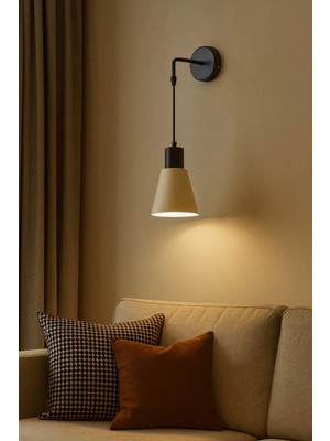 Modavize Trend Modern Tasarım Salon - Mutfak - Cafe Metal Krem Renk Tekli Aplik