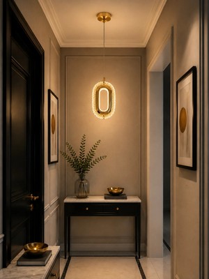 Modavize Merlin Modern Tasarım Gold 3 Renk (Sarı Günışığı ve Beyaz) - Ledli Banyo - Mutfak - Salon Ledli Sarkıt