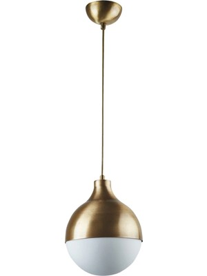 Modavize Salon - Mutfak - Yatak Odası Retro Tekli Beyaz Globe Camlı(Çap 15 Cm) Eskitme Avize