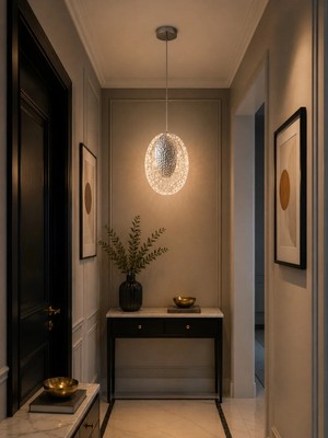 Modavize Viola Modern Tasarım Krom 3 Renk (Sarı Günışığı ve Beyaz) - Ledli Banyo - Mutfak - Salon Ledli Sarkıt