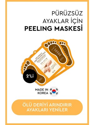 Mjcare Soft Miracle Foot Peeling Pack 2'li - Soyulan Ayak Peeling Maskesi
