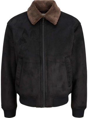 Jack & Jones 12282444 Jprbluluke Bomber Jacket Siyah Erkek Mont