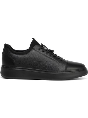 Tergan Siyah Hakiki Deri Erkek Sneaker - E26S1AY57877-A23