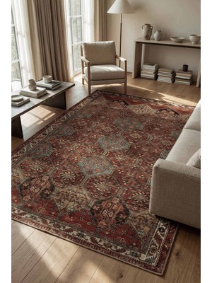 Foldy Outlet 230x290 cm Vintage Desenli Digital Baskı Halı OLT 06