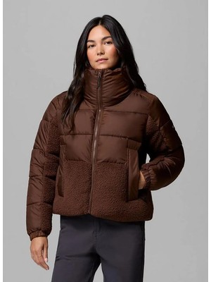 Columbia WL5806 Leadbetter Poınt Iı Sherpa Kahve Kadın Yaka Regular Fit Spor Mont