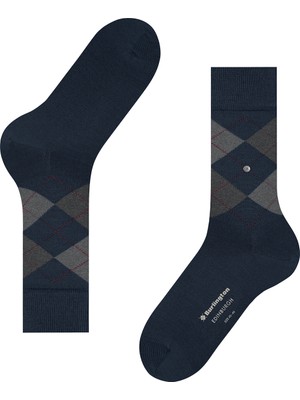 Burlıngton Burlington Edinburgh So Erkek Çorap Mavi