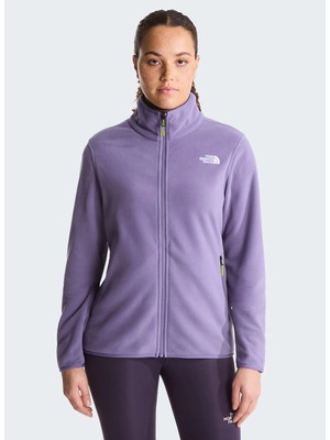 The North Face W Glacıer Fleece Jacket Mor Kadın Dik Yaka Regular Fit Spor Mont