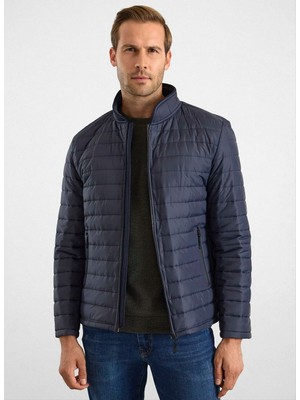 Süvari SMN2008700038 Lacivert Erkek Klasik Yaka Slim Fit Mont
