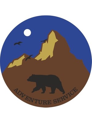 Sticker Usta Outdoor Adventure Camping Sticker - 22065 Renkli 10 x 10 cm