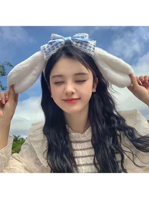 Syn Shop Sanrio Cinnamoroll Lolita Y2K Kpop Kulaklı Taç Tanç Saç Bandı Aksesuar Hediye Kurdele