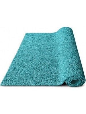 Ertürk Store 14 mm Kıvırcık Paspas Dış Mekan Paspası Karmaşık Kaymaz Yolluk (100 x 100 Cm, Turkuaz)