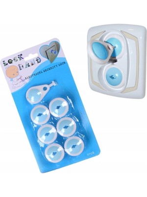 Esareticaret Bebek ve Çocuk Güvenlik Koruma Priz Kapatıcı, 6'lı Priz Kapağı, Beyaz