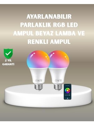 Bomii LED Ampul, Rgbw Teknolojili Akıllı Zamanlayıcılı