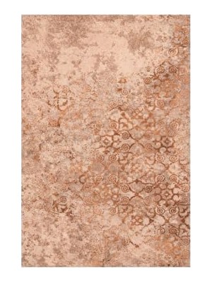 Bomii Halı, Vera Modern Desenli, Kaymaz Taban, Makinede Yıkanabilir, Salon, Mutfak ve Yatak Odası Için, Bakır, 120X180 cm