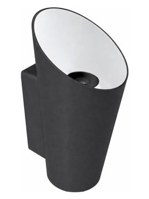 Bomii Duvar Apliği, Forlife FL-1710 2X3W LED 3200K Günışığı Petunya Metal Bahçe Duvar Lambası IP64 Dış Mekan