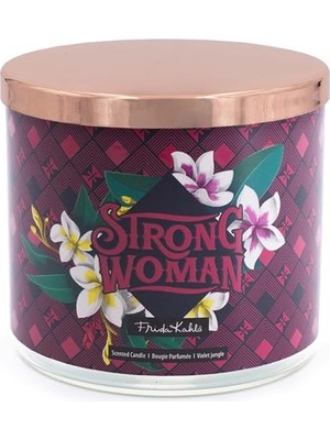 Bomii Kavanozda Kokulu Mum, Strong Woman, Sevgililer Günü Hediyesi, Tatlı Kokulu Mum, 3 Fitil Kokulu Mum, Uzun Yanma Süresi (60 Saat), Kokulu Mum, Soya Mumu