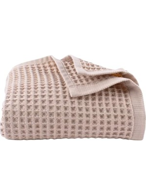 Bomii Banyo Havlusu, Püskül Lüks Waffle 80X160 cm Büyük Boy Havlu Pakette 1-Adet