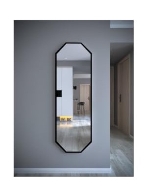 Bomii Duvar Aynası, Siyah 6 Gen Dekoratif Boy Siyah 40X120