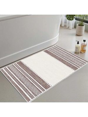 Bomii Banyo Paspası, Yumuşak Banyo Halısı, Kaymaz Dot Tabanlı, Su Emici, Makinede Yıkanabilir - 40 x 60 cm