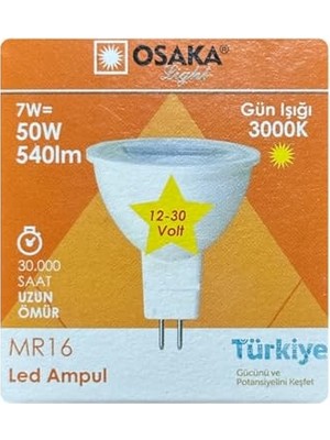 Bomii 12V 7W (50W) Sarı (3000K) Gu5.3 LED Spot Ampul