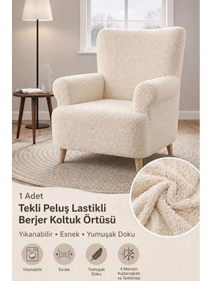 Bomii Tek Kişilik Pelüş Welsoft Kanepe Örtüsü | Lastikli Koltuk Örtüsü |çekyat Örtüsü| Koltuk Kılıfı