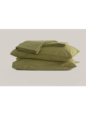 Bomii Sleeptown Celia Pamuk Luxury Yıkanabilir Mevsimlik Otel Nevresimi Tek Kişilik Nevresim 160X220 Mint Yeşili