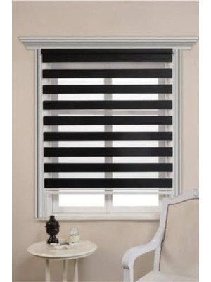 Bomii Stor Perde, Beyazıt Tekstil Siyah Bambu Zebra Siyah 160 x 200 BYZT743