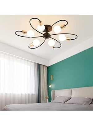 Bomii Mylights Retro Plofonyer Tavan Avize Rustik Altılı