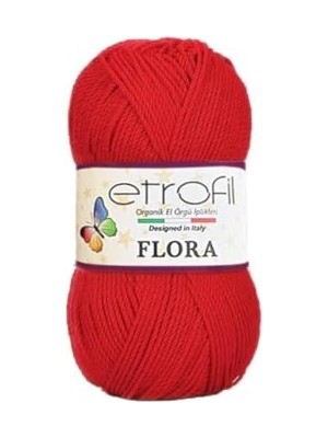 Bomii Etrofil Flora Patiklik Çoraplık El Örgü Ipi 73034 Kırmızı
