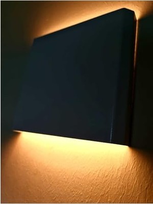 Bomii Dekoratif Çift Yönlü Duvar Aplik - 4W - Beyaz Kasa - 19X17 cm - (3000K Gün Işığı) 3000K Günışığı
