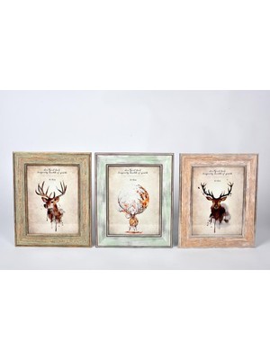 Bomii Seta Frame Fotoğraf Çerçevesi 3'lü Mıx Pastel 15 * 20 cm