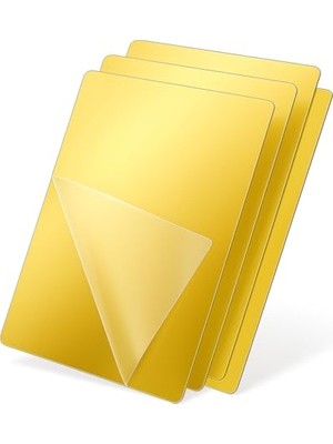 Bomii 4 Adet Kendinden Yapışkanlı Pleksi Ayna Levha, Dekoratif ve Modern Yapıştırmalı Panel, Kırılmaz Akrilik Duvar Aynası, Hafif Parlak Pleksi Duvar Dekoru, Ev ve Ofis (4, Gold, 5X10)