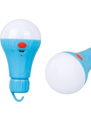 Marmara Avm LED Ampul, Micro USB Girişli Taşınabilir Şarjlı Askı Aparatlı, Acil Durum Aydınlatması