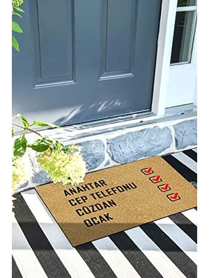 Marmara Avm Hatırlatıcı Kapı Önü Paspası Dekoratif Kapı Paspası Dış Mekân Paspas Ev Içi Paspası 45X70 cm