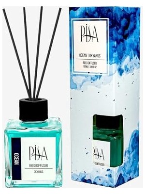 Marmara Avm Çubuklu Oda Kokusu, Okyanus Aroması, 100 Ml, Bambu Çubuklar, Şişe Tasarımı, Oda Kokulandırma, Güç Kaynağı Gerektirmez