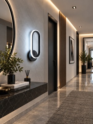 Markatech Hermes Siyah 6500K Beyaz Işıklı LED Aplik