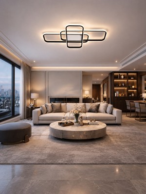 Markatech Adriana Mimari Tasarım Modern Plafonyer 3 Renk Ledli Avize
