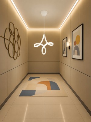 Markatech Yıldız Beyaz Kasa Beyaz LED Avize