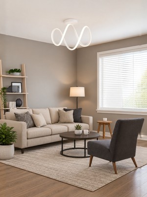 Markatech Dolce Beyaz Modern Plafonyer Beyaz Ledli Avize