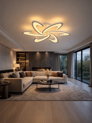 Markatech MS58005-6 Beyaz 6'lı 3 Renk LED Plafonyer Avize