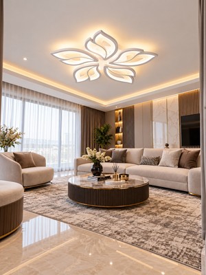 Markatech MS52005-5 Beyaz 5'li 3 Renk LED Plafonyer Avize