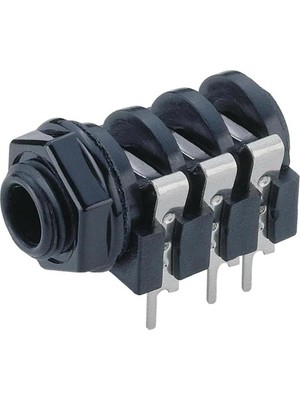 Lunatic 9920 6.3 mm Stereo Yatık Gitar Jack Şase (9920 Siyah)