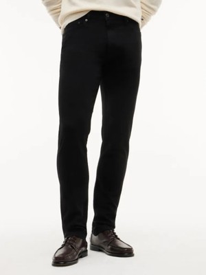 Tommy Hilfiger Erkek Slim Fit Esnek Denim Beş Cepli Fermuarlı Düğmeli Denim Jeans MW0MW44919-1B1