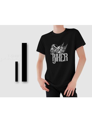 Bk Gift Motorsiklet Tasarımlı Erkek Siyah T-Shirt -11, Arkadaşa Hediye, Doğum Günü Hediyesi, Sevgili Hediyesi Medium