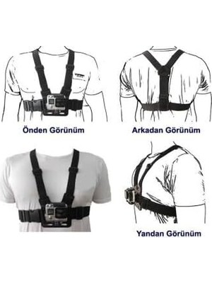 Tr Aksiyon Kamerası Göğüse Sabitleme Kemeri
