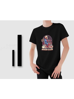 Bk Gift Motorsiklet Tasarımlı Erkek Siyah T-Shirt -17, Arkadaşa Hediye, Doğum Günü Hediyesi, Sevgili Hediyesi Xxx Large