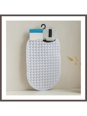 Ecotrend Oval Kaydırmaz Banyo Paspası 63 Vantuzlu Plastik 34X65 cm ECO123
