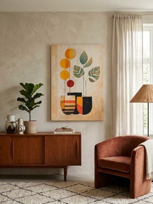 Ahmet Muratoğlu Tablo 60X90 cm Büyük Boy Kafe ve Salon Hediyelik Duvar Aksesuarı